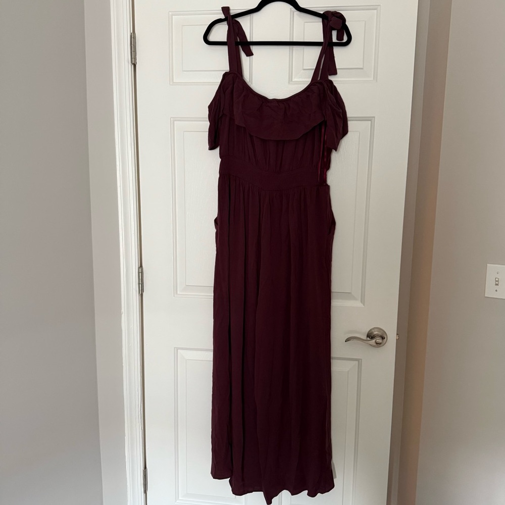 Torrid Ruffle Off-Shoulder Jumpsuit - Picture 2 of 4